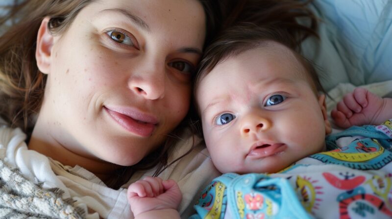 Mother and her baby face close up - Advice on common Postpartum Issues